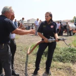 Kırsala yangın tankeri eğitimi