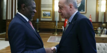 Erdoğan, Mashatile'yi Külliye'de kabul etti